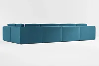 Destin Joya Teal Velvet 8-piece Pit Sectional