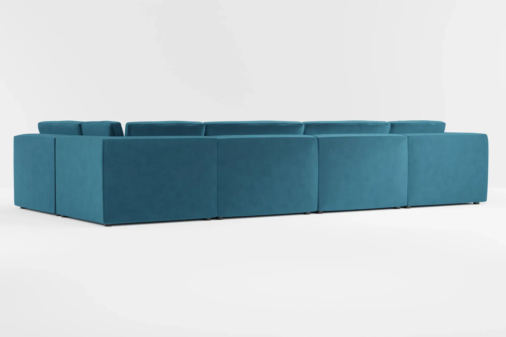 Destin Joya Teal Velvet 8-piece Pit Sectional Destin Joya Teal Velvet 8-piece Pit Sectional