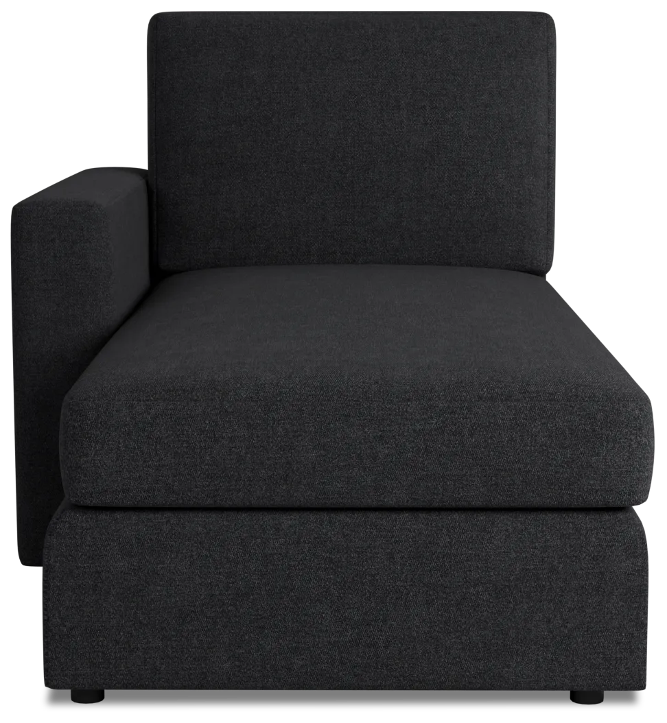 Citymod Dark Gray Fabric Left Chaise