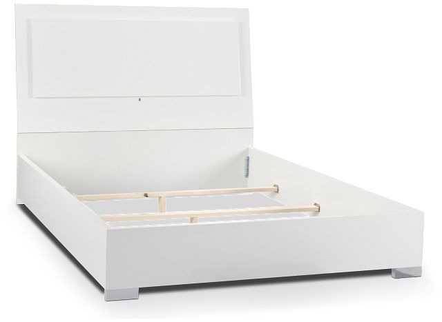 Verona White Platform Bed