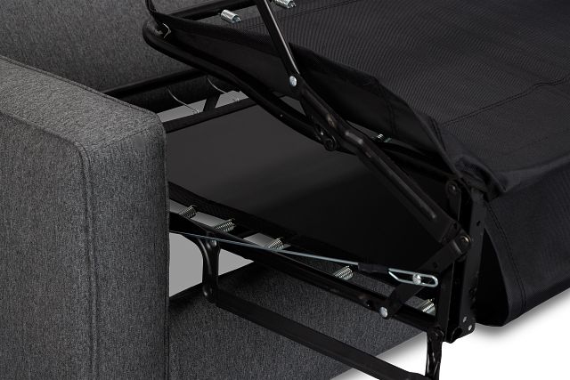 Siesta Delray Dark Gray Fabric Memory Foam Sleeper