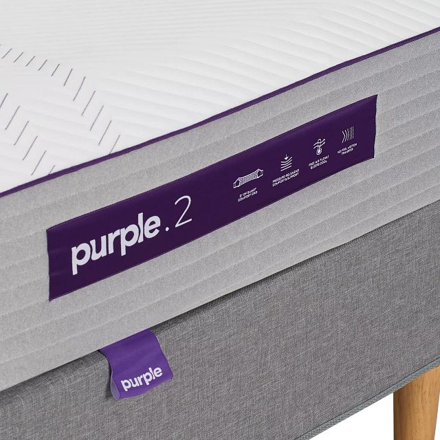 Purple Hybrid Mattress Set