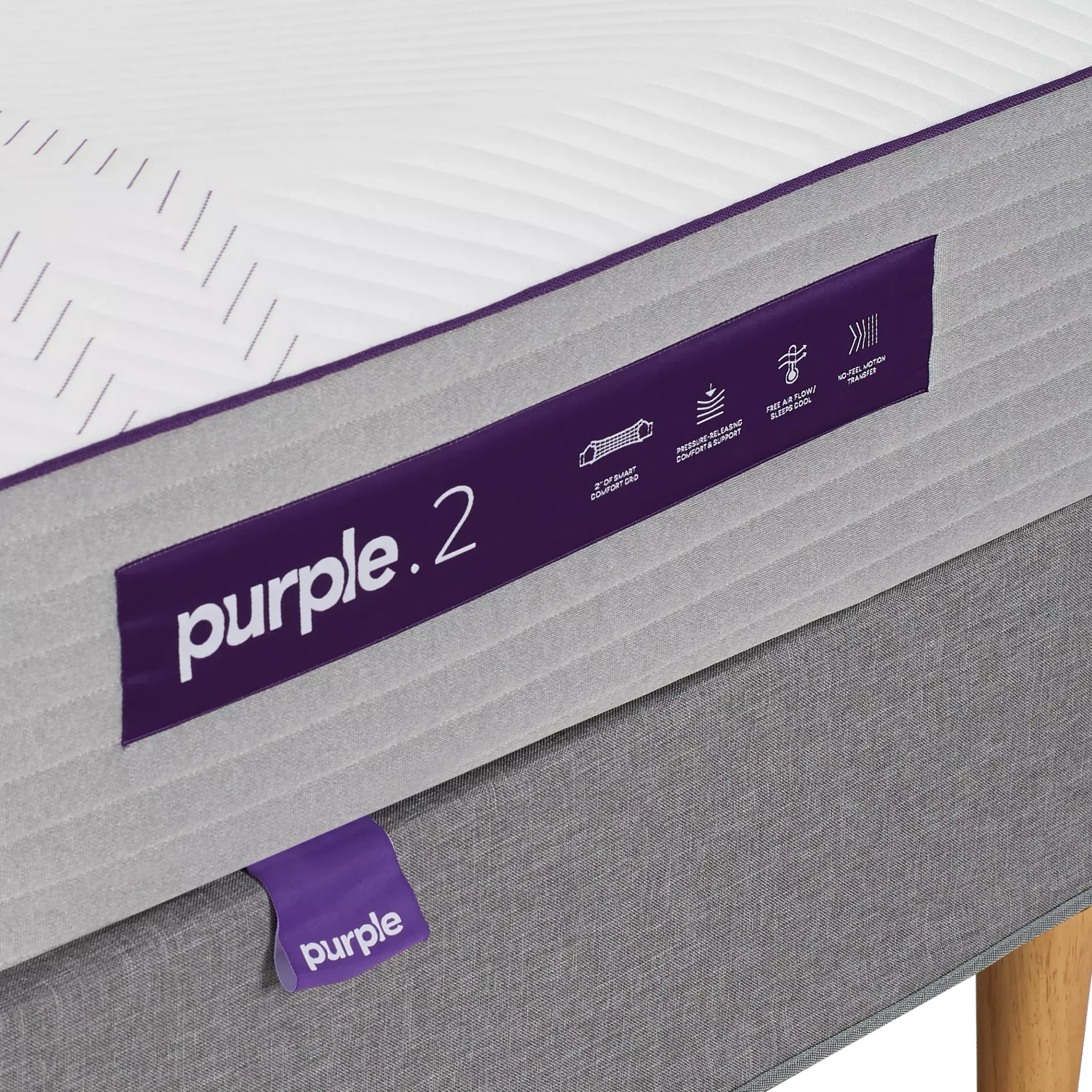 Purple Hybrid Mattress Set