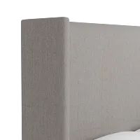 Captiva Peyton Gray 60" Upholstered Shelter Bed