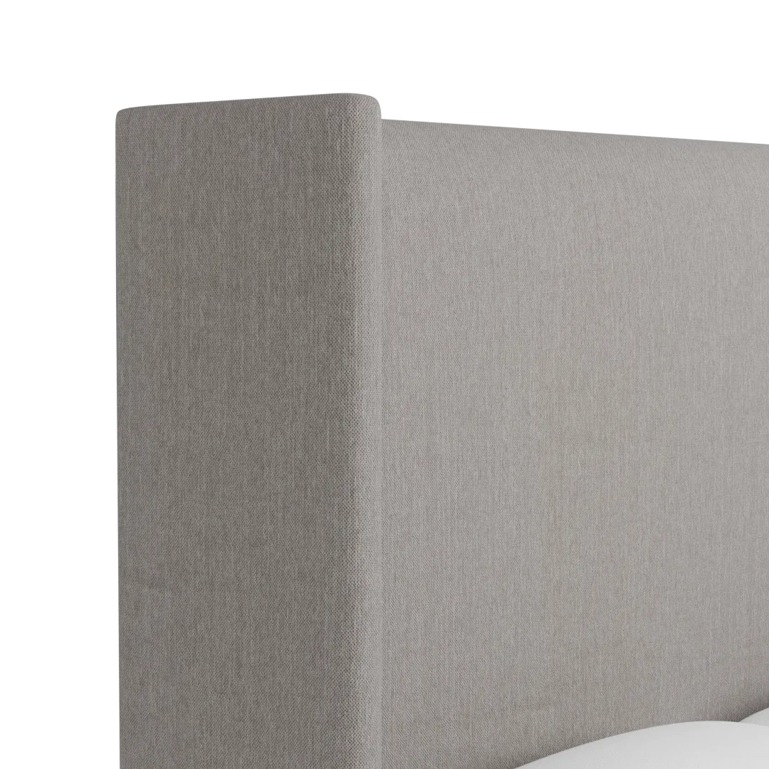 Captiva Peyton Gray 60" Upholstered Shelter Bed