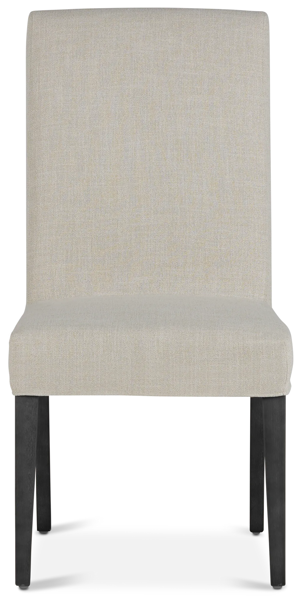 Harbor Light Beige Short Slipcover Chair With Dark-tone Leg