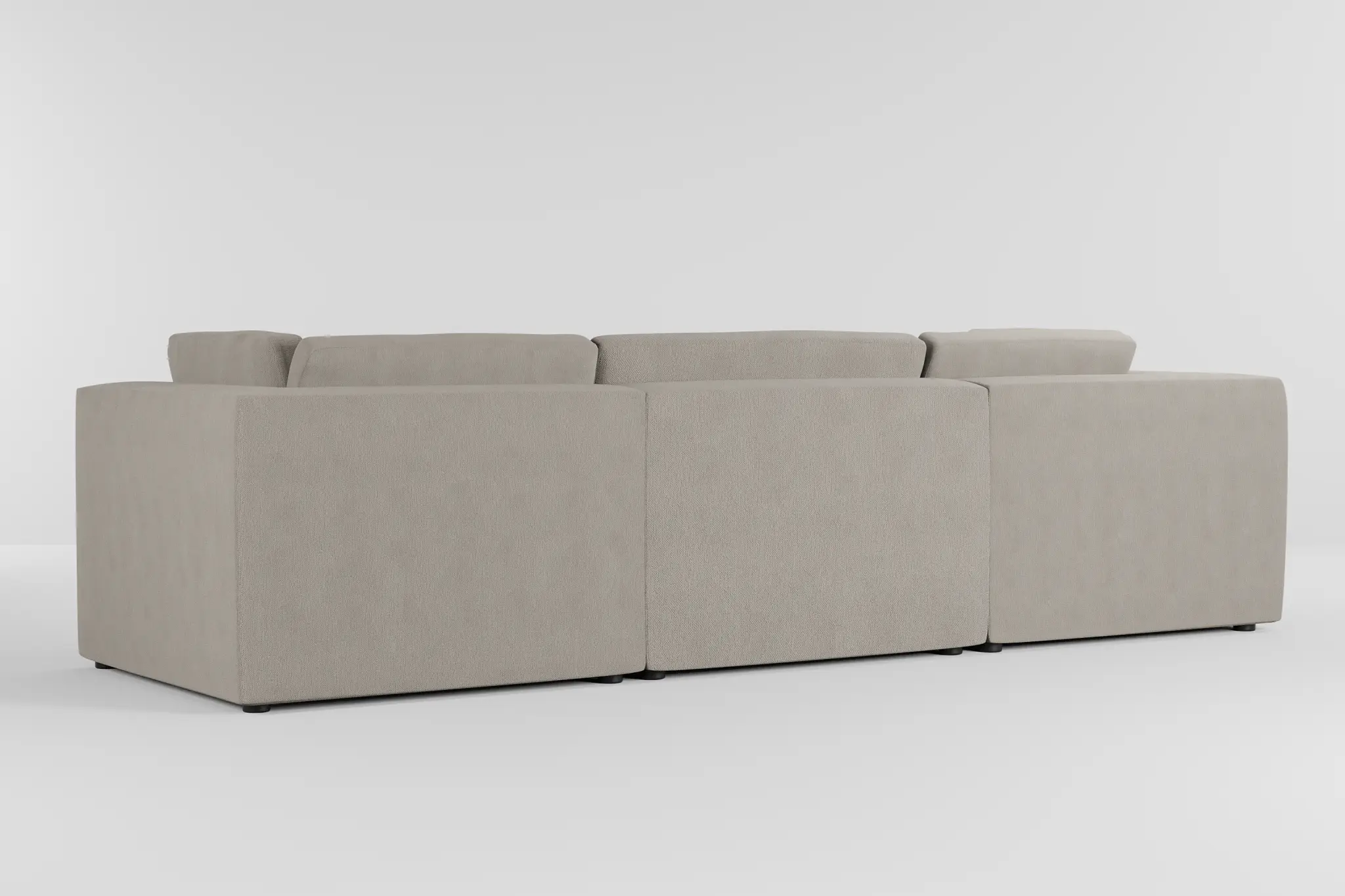 Destin Revenue Beige Fabric 4-piece Bumper Sectional Destin Revenue Beige Fabric 4-piece Bumper Sectional