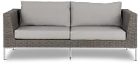 Tulum Gray Woven Sofa W/ 2 Cushions