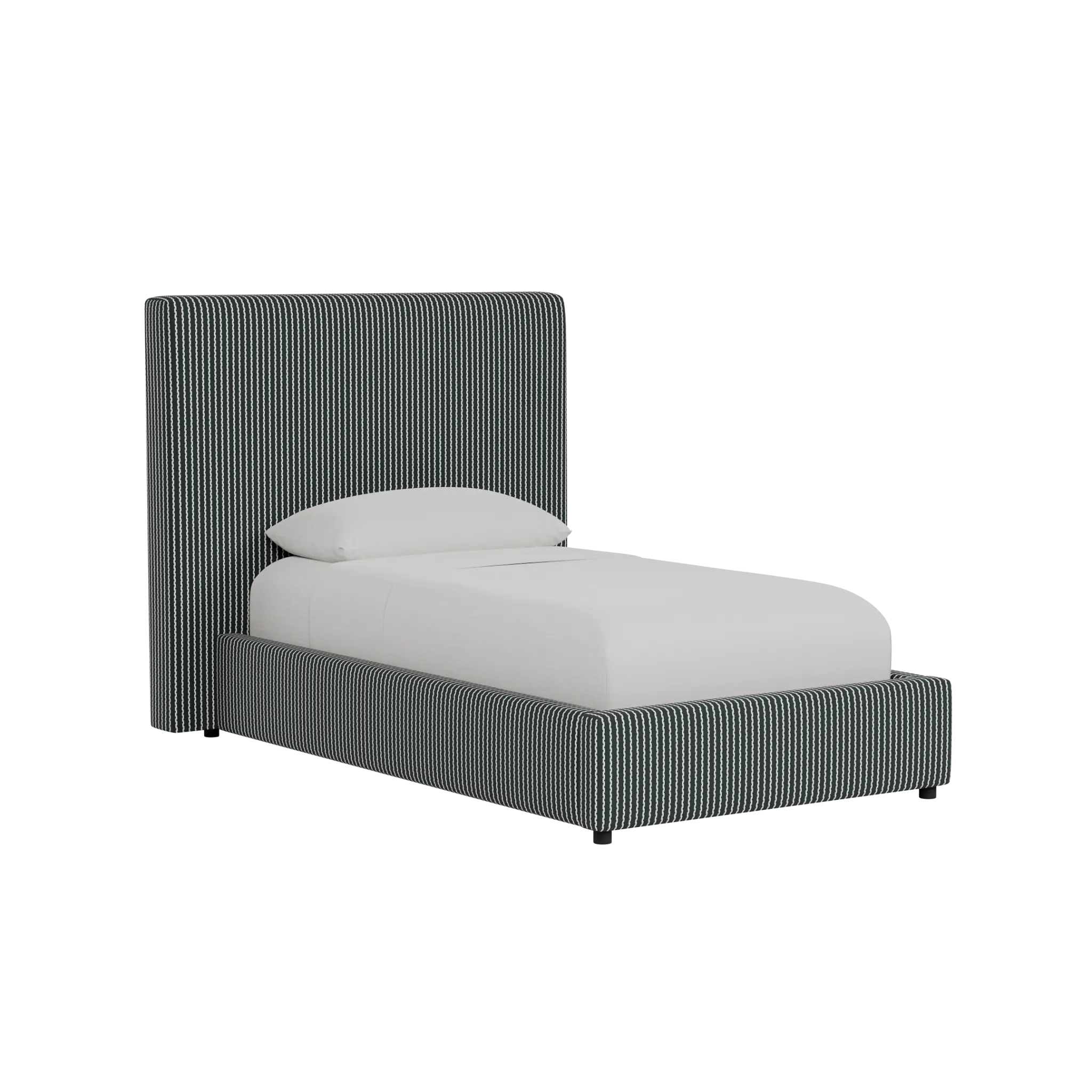 Grayton Lucy Navy 54" Upholstered Platform Bed Grayton Lucy Navy 54" Upholstered Platform Bed