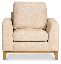 Maisie Light Brown Fabric Chair