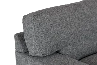 Veronica Dark Gray Down Small Right Bumper Sectional