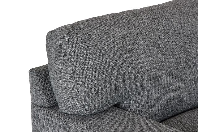 Veronica Dark Gray Down Small Right Bumper Sectional