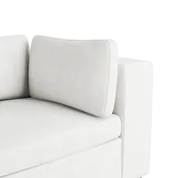 Destin Sutton White Fabric 4-piece Modular Sectional