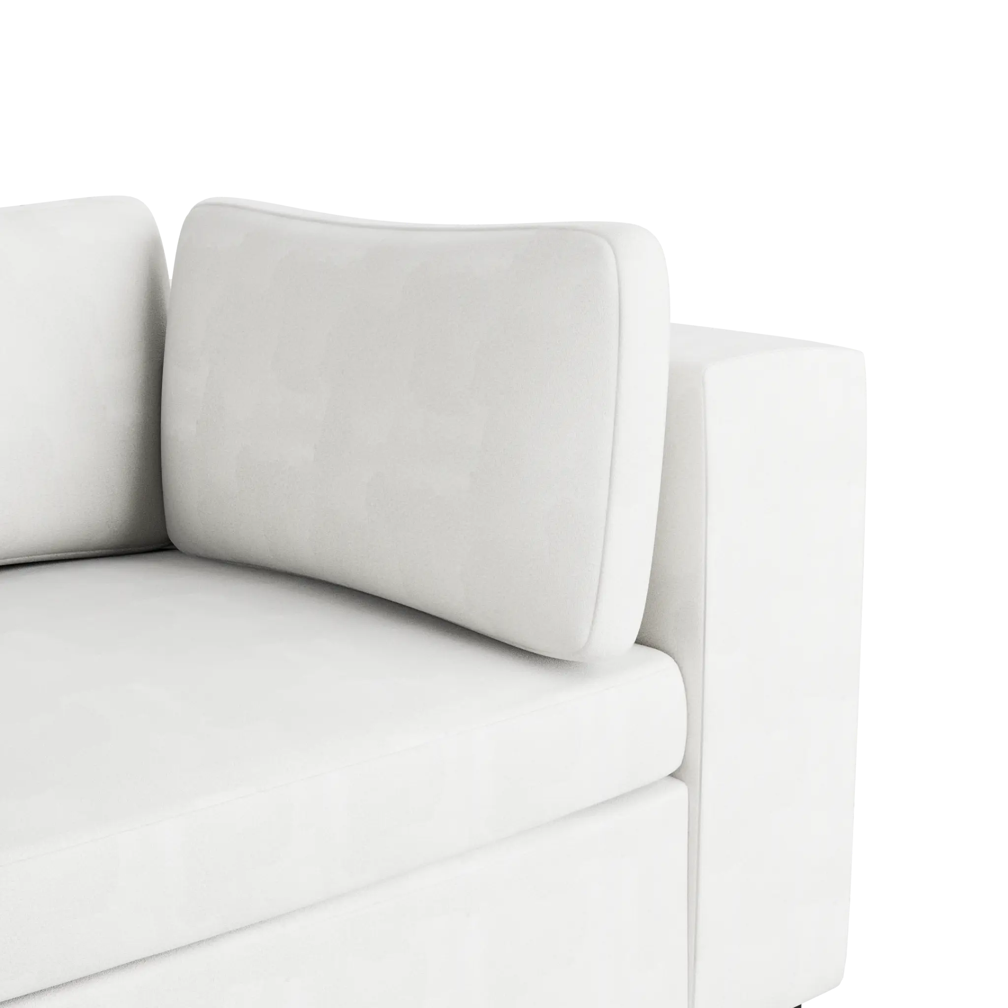 Destin Sutton White Fabric 4-piece Modular Sectional Destin Sutton White Fabric 4-piece Modular Sectional