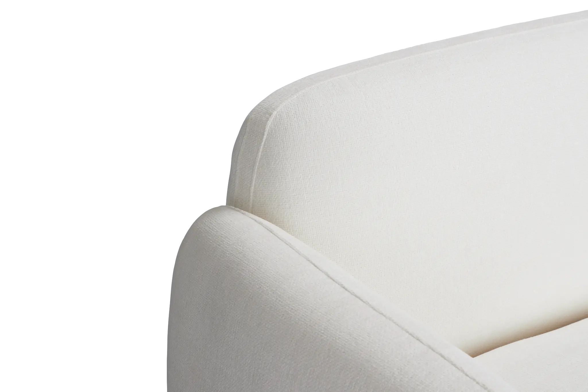 Halsey White Fabric Large Right Cuddler Sectional Halsey White Fabric Large Right Cuddler Sectional