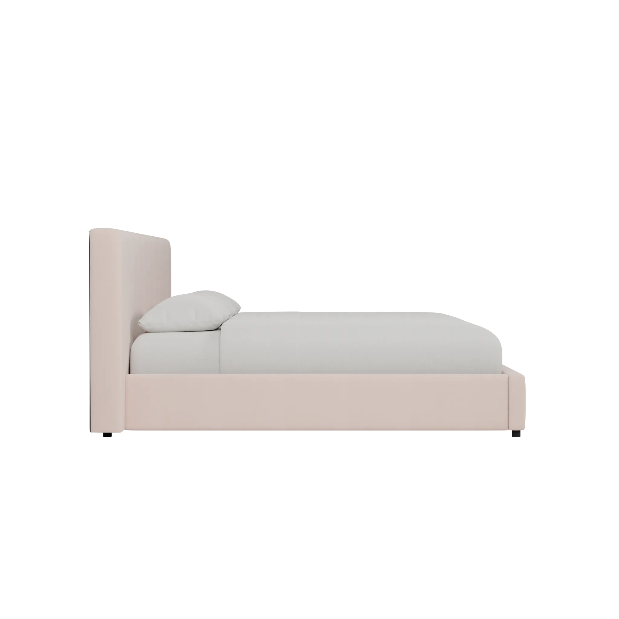 Grayton Joya Light Pink 44" Upholstered Platform Bed