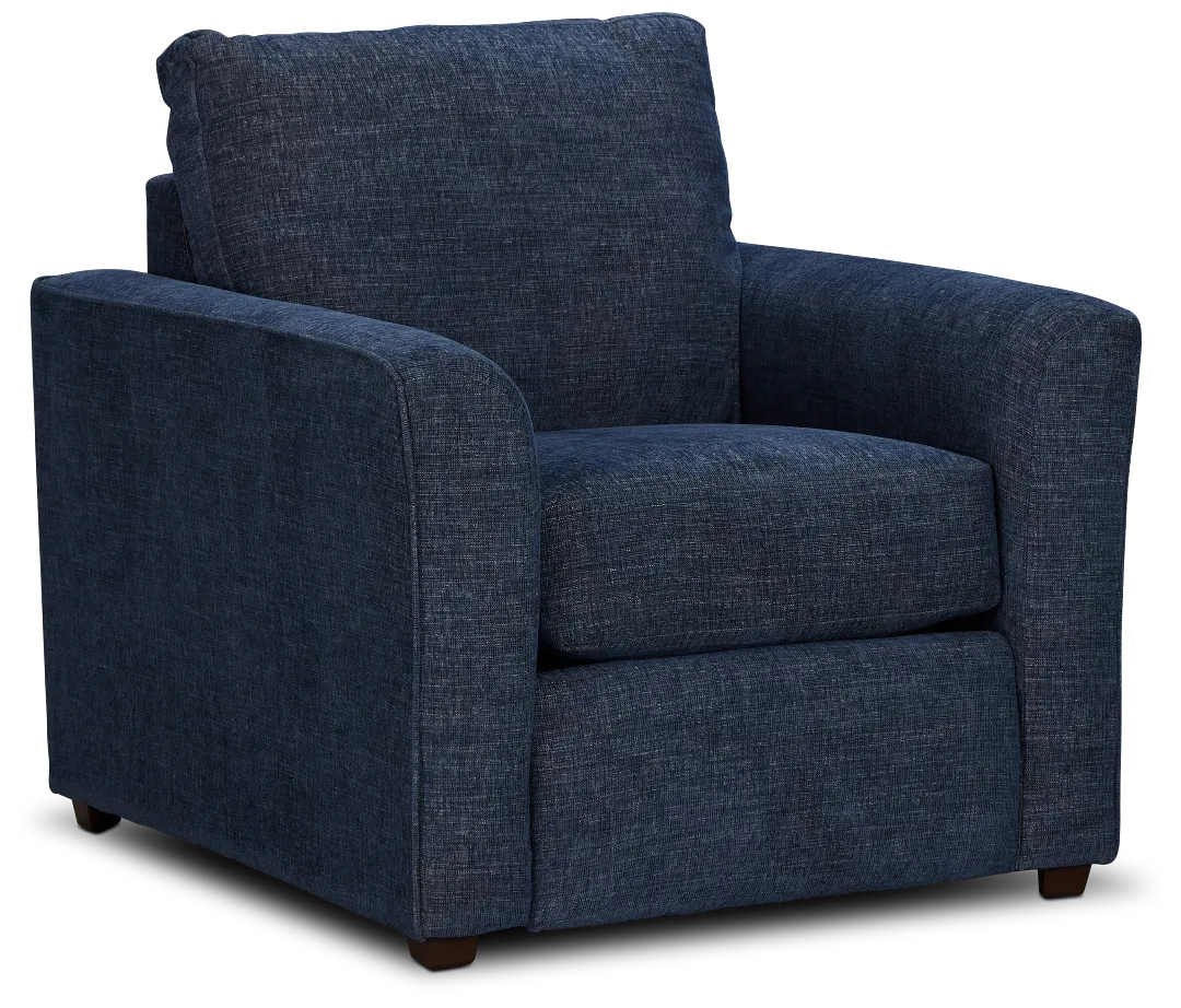 Davis Dark Blue Micro Chair