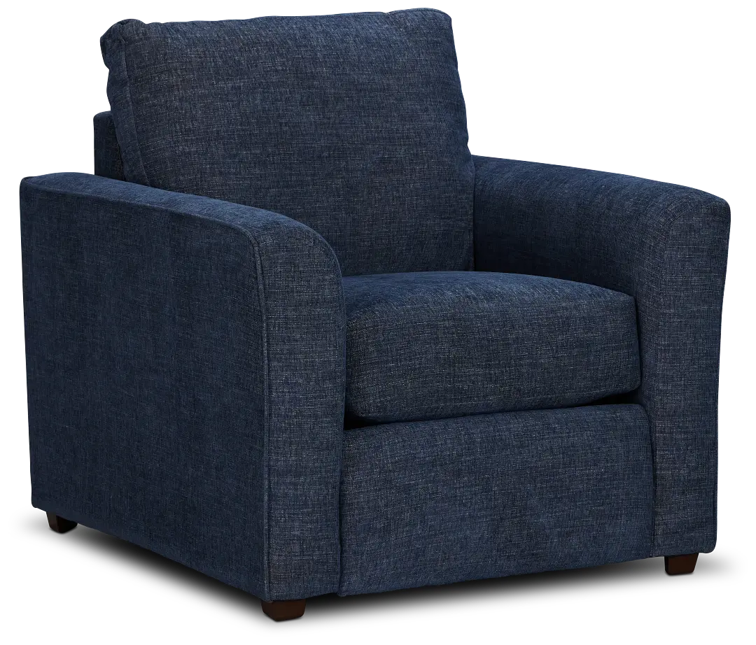 Davis Dark Blue Micro Chair Davis Dark Blue Micro Chair