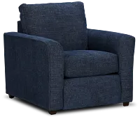 Davis Dark Blue Micro Chair
