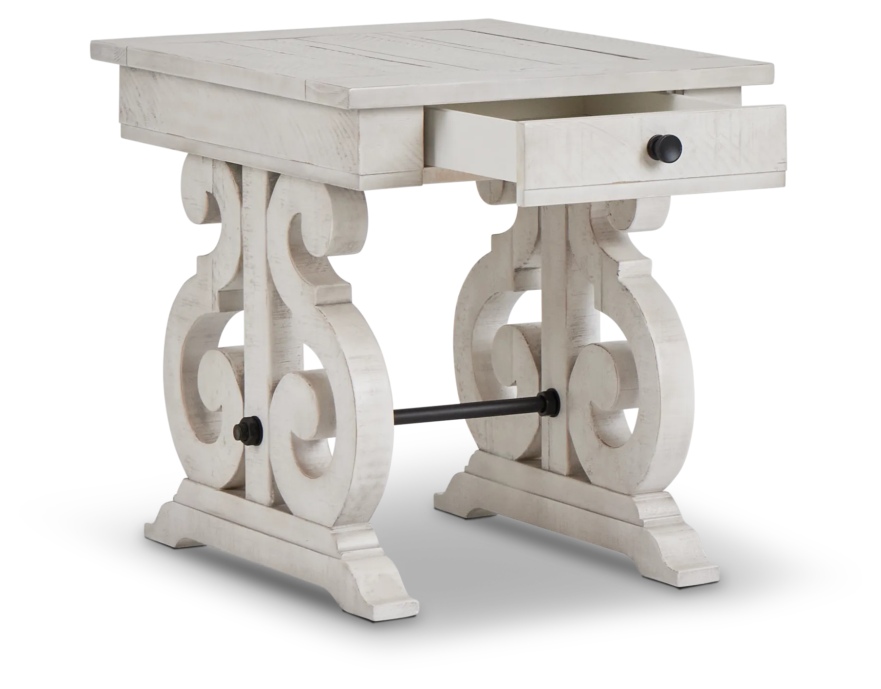 Sonoma Ivory Storage End Table