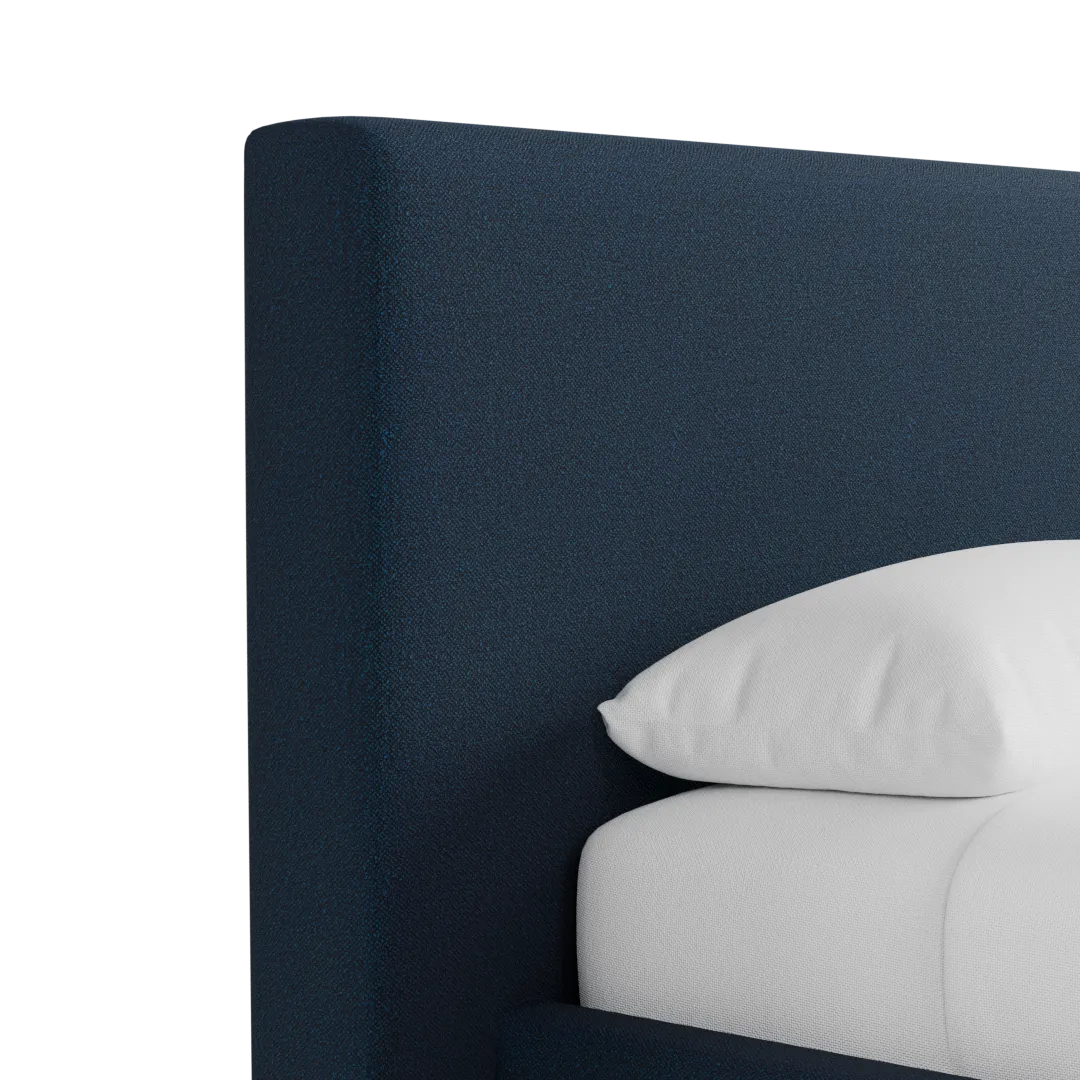 Grayton Elite Navy 44" Upholstered Platform Bed