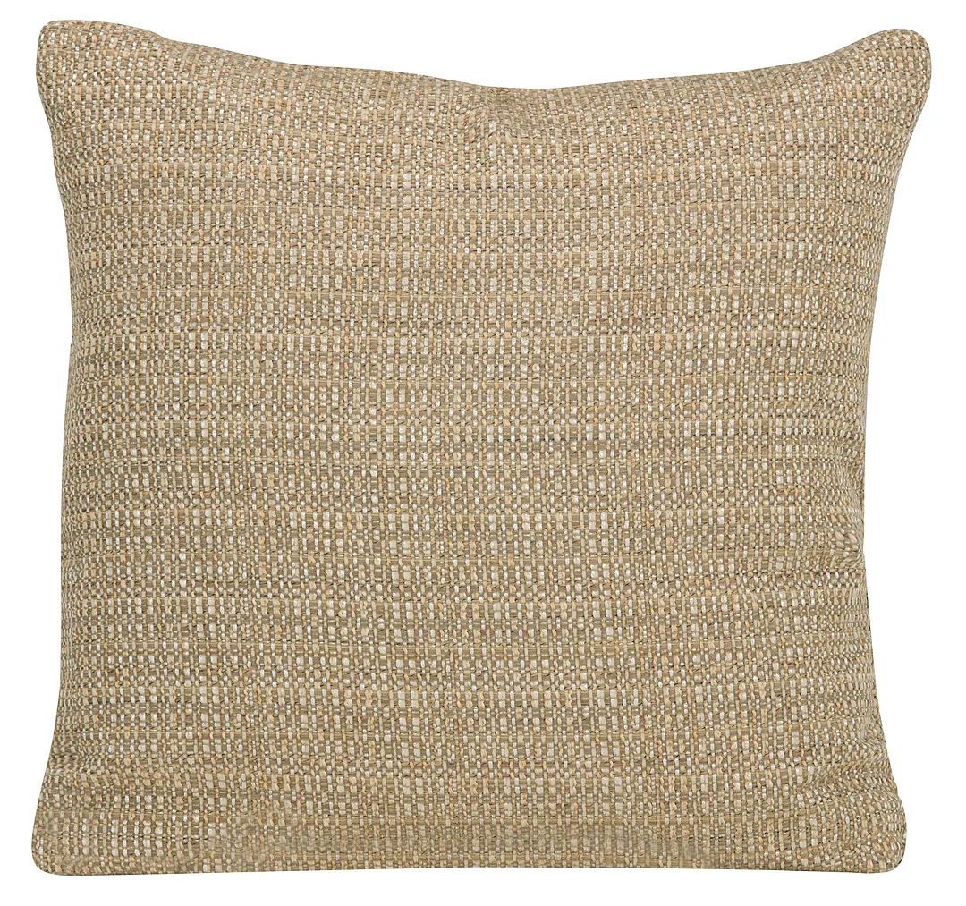 Jackie Gold Fabric Square Accent Pillow