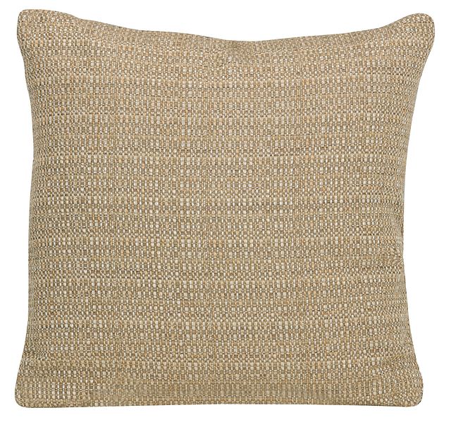 Jackie Gold Fabric Square Accent Pillow
