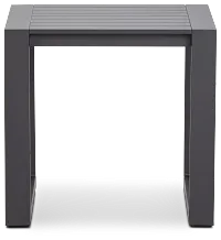 Linear2 Dark Gray Aluminum End Table