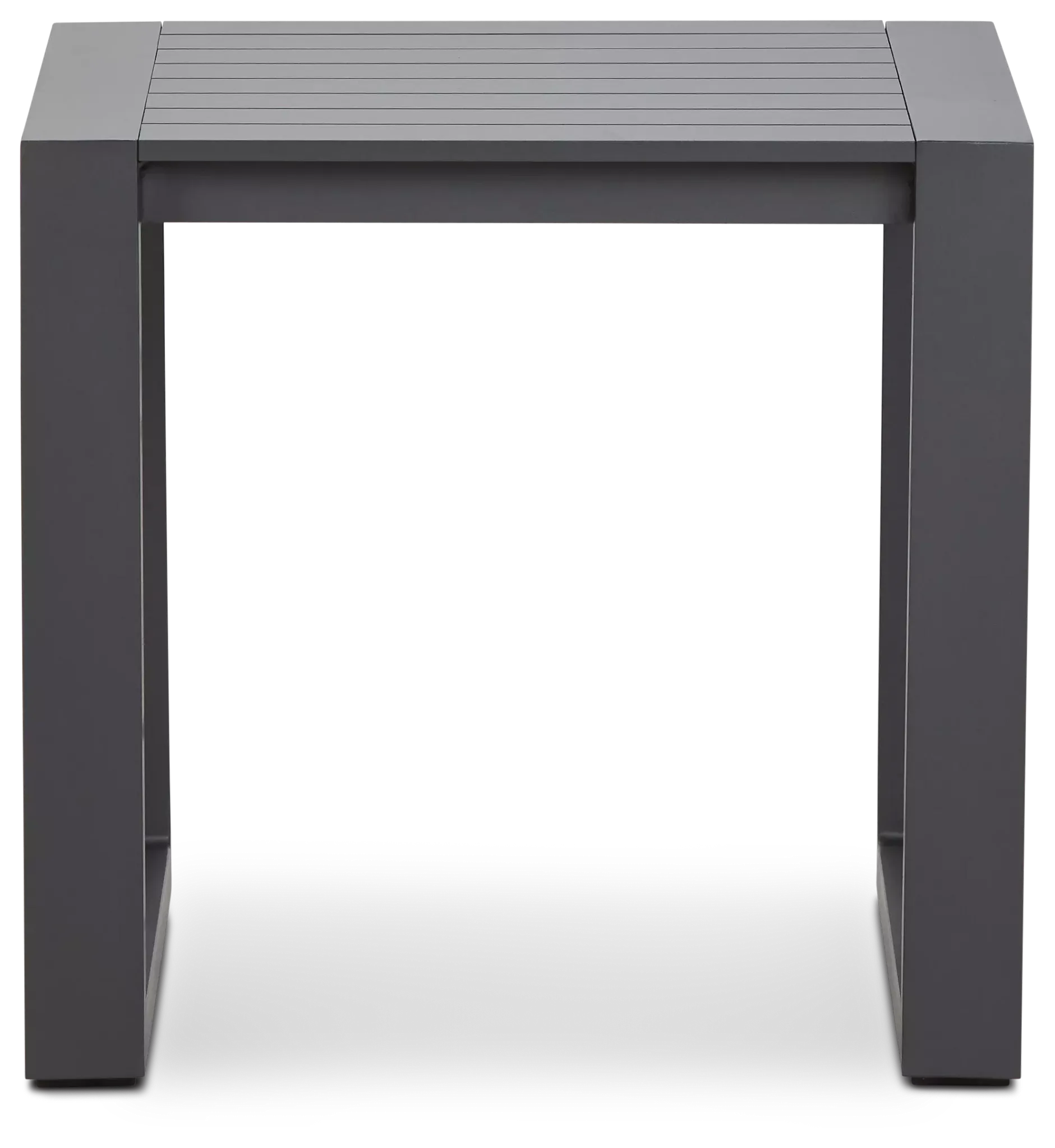 Linear2 Dark Gray Aluminum End Table