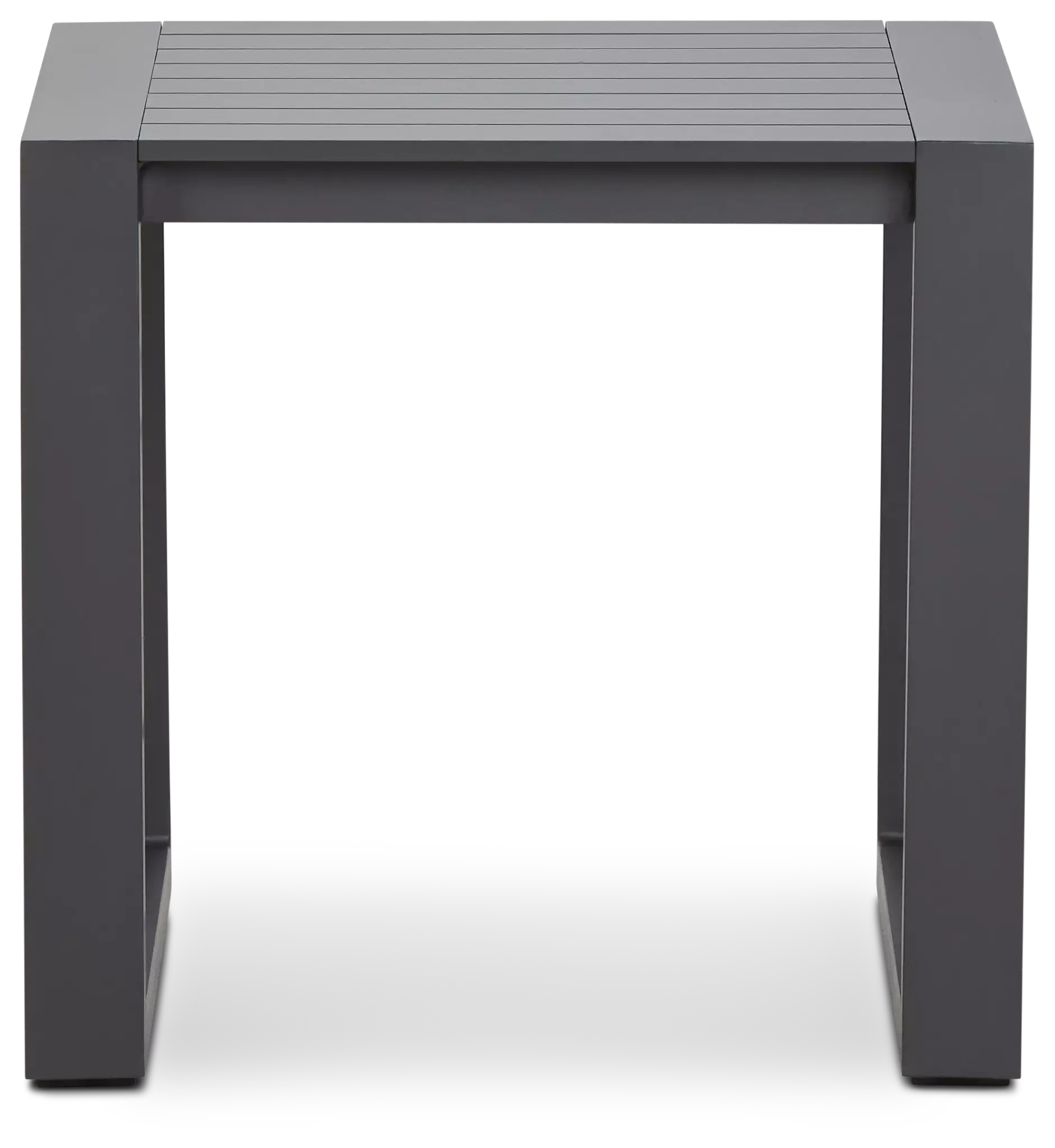 Linear2 Dark Gray Aluminum End Table Linear2 Dark Gray Aluminum End Table