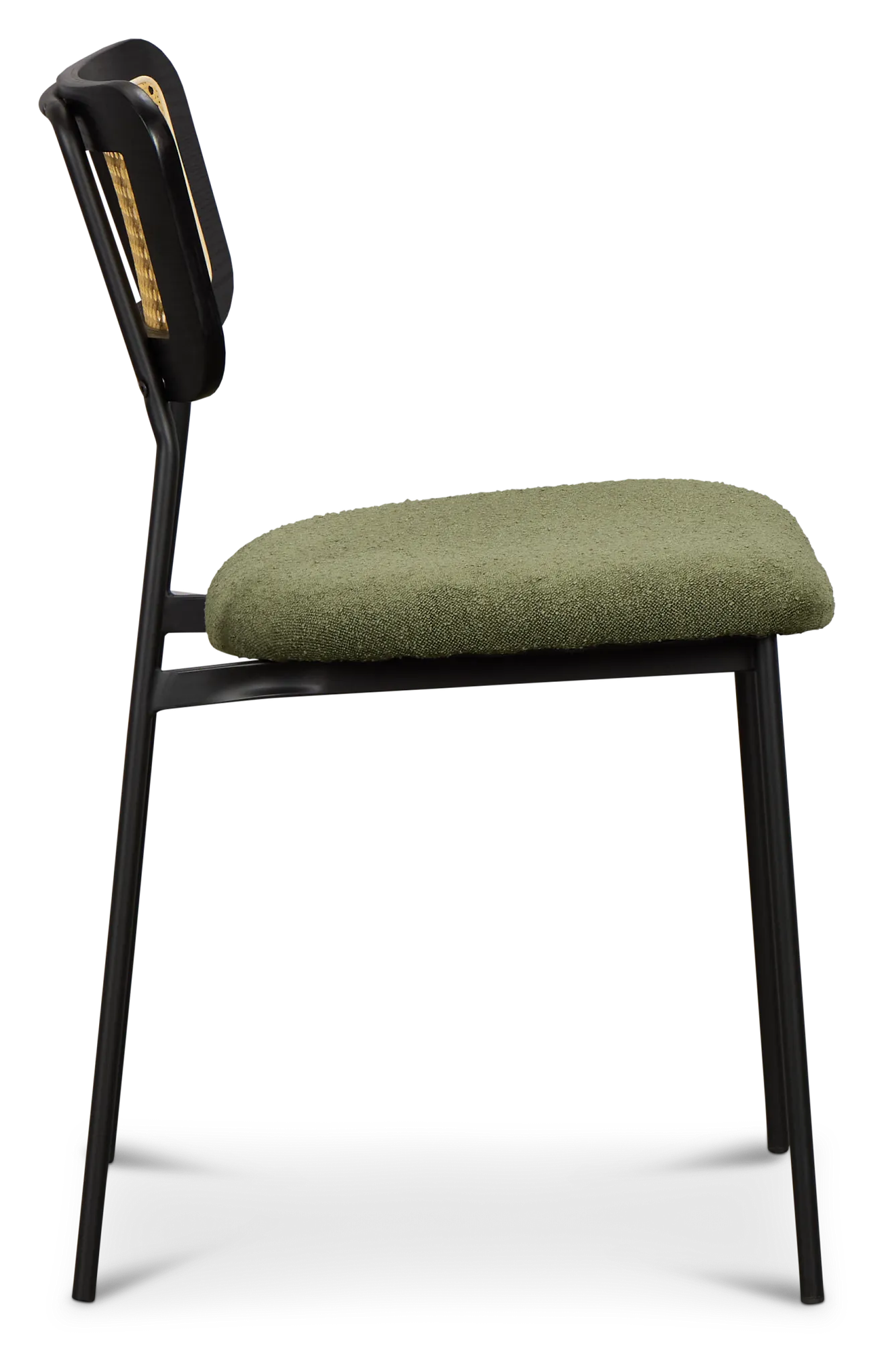 Lynden Green Woven Upholstered Side Chair