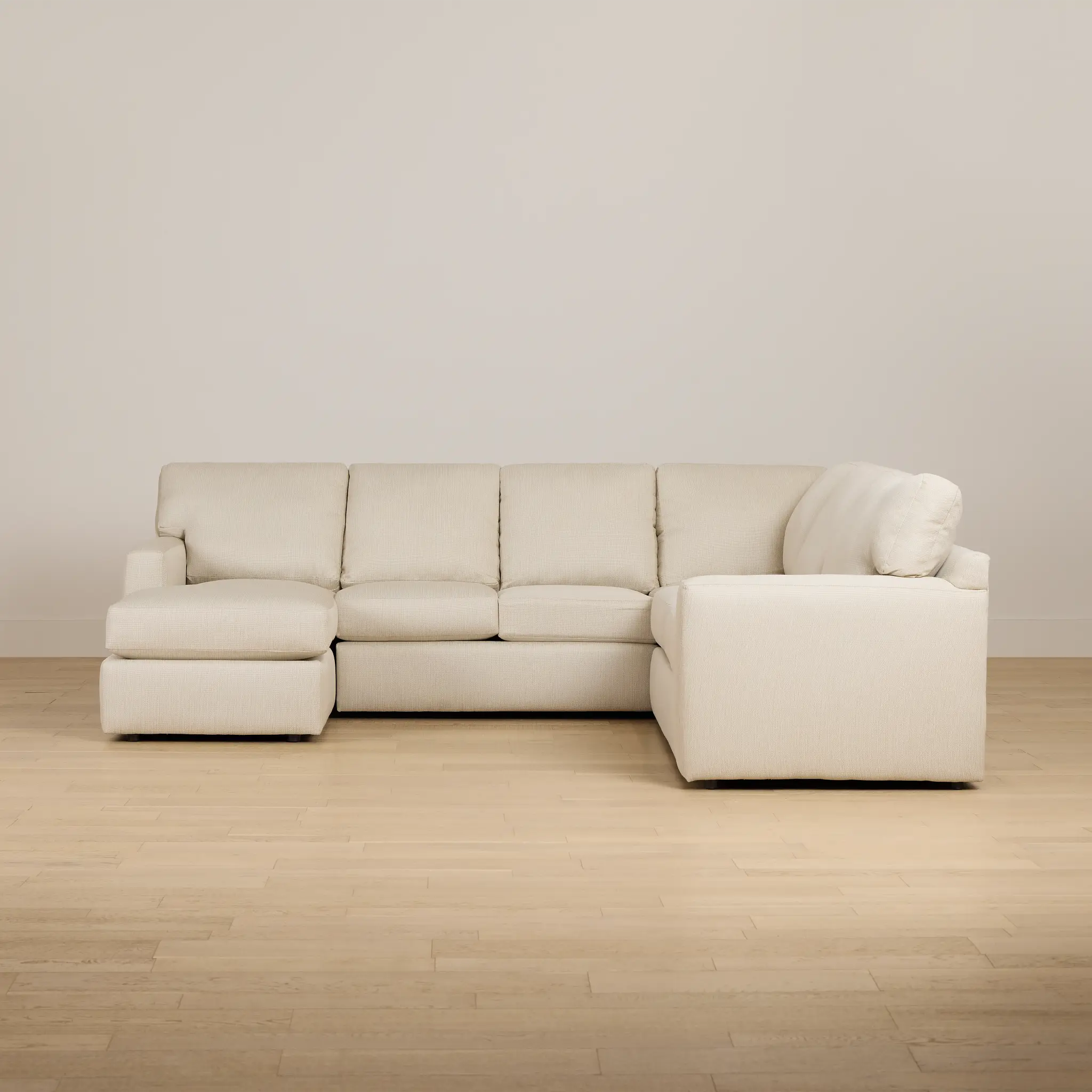 Rhodes Beige Fabric Medium Left Chaise Sectional Rhodes Beige Fabric Medium Left Chaise Sectional