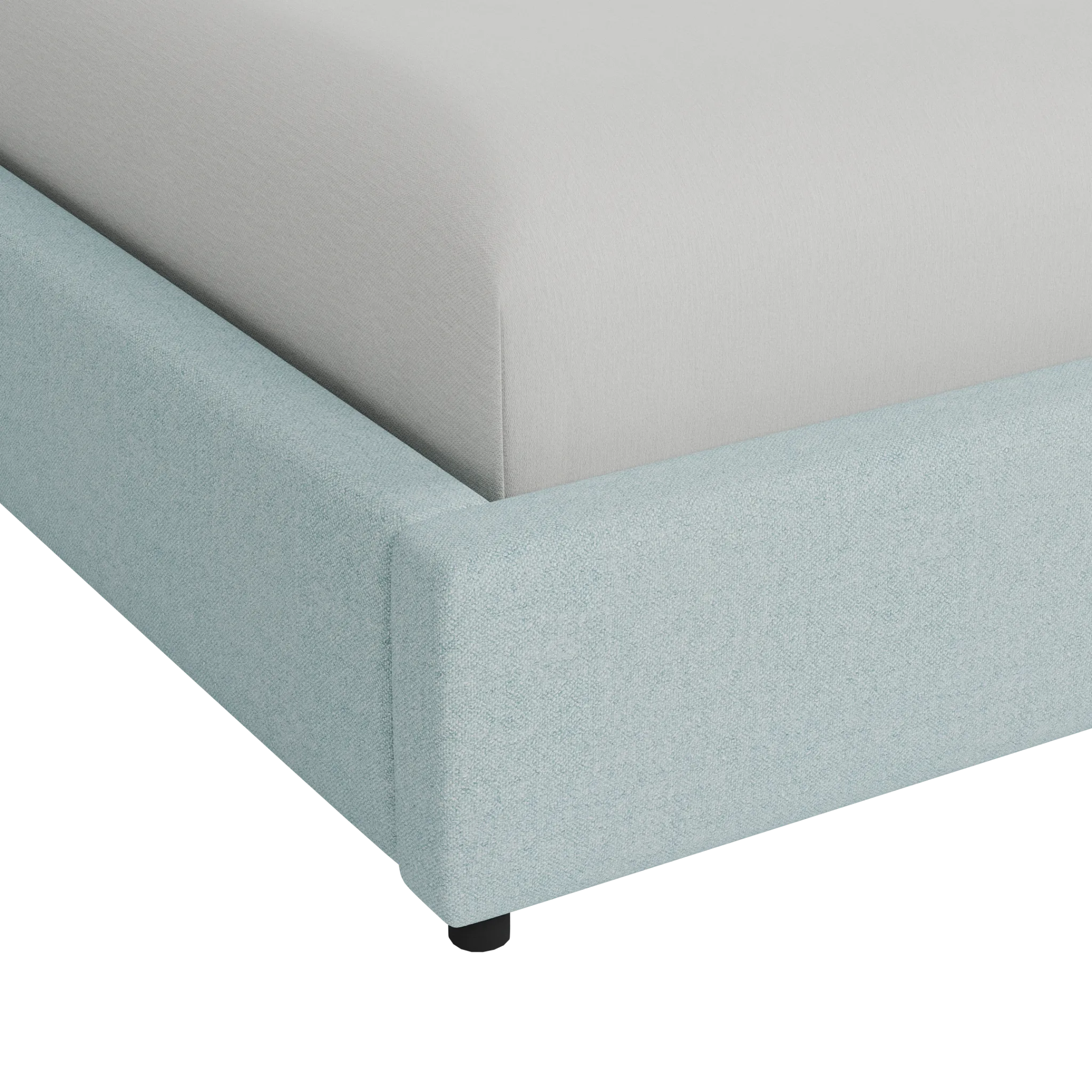 Grayton Elite Light Blue 54" Upholstered Platform Bed