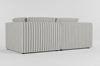 Destin Sea Lane Dark Gray Fabric 2-piece Modular Sofa