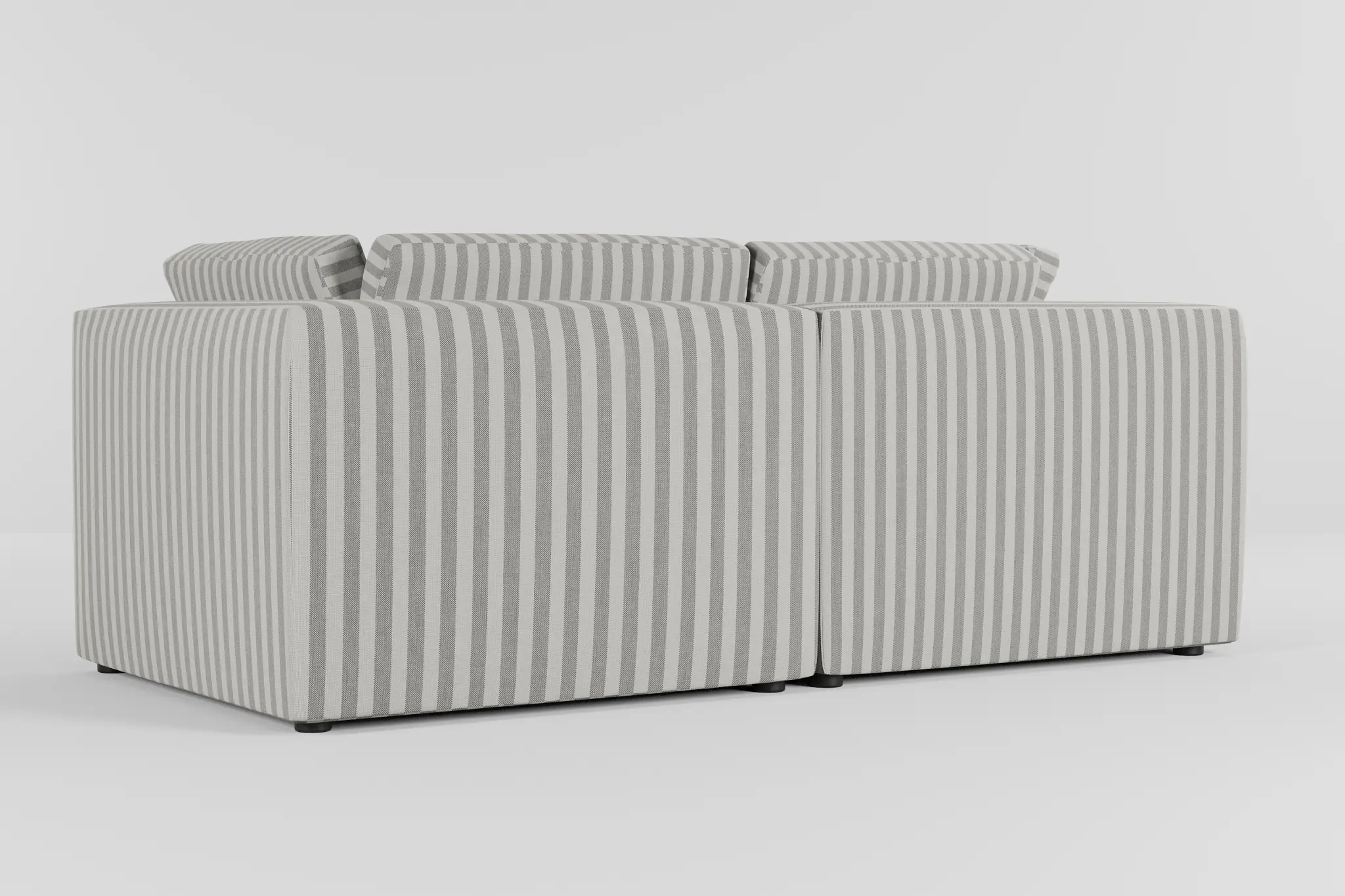Destin Sea Lane Dark Gray Fabric 2-piece Modular Sofa Destin Sea Lane Dark Gray Fabric 2-piece Modular Sofa