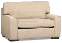Sinclair Brown Fabric Memory Foam Sleeper