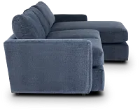 Noah Blue Fabric Right Chaise Sectional