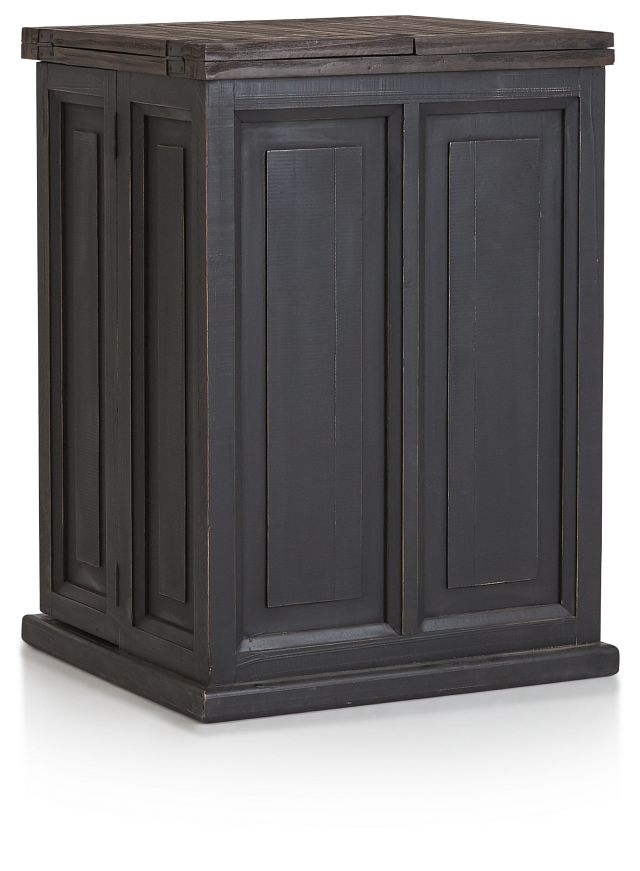 Connecticut Gray Wood Fold Out Bar