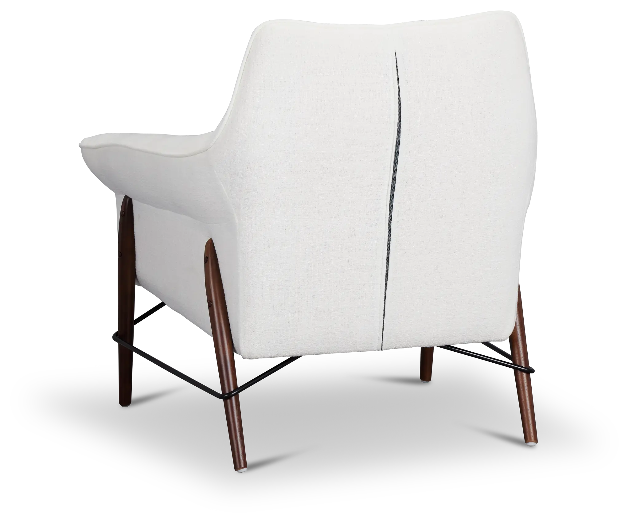 Nathan White Fabric Accent Chair Nathan White Fabric Accent Chair
