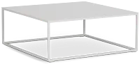 Malaga White Square Coffee Table