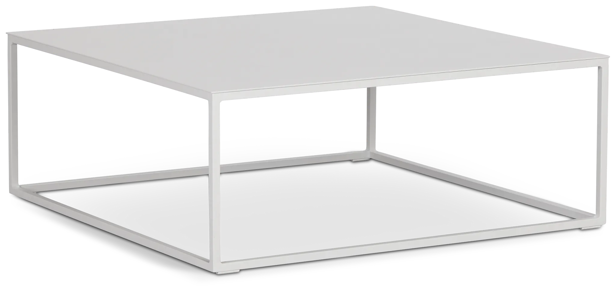 Malaga White Square Coffee Table