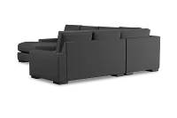 Edgewater Delray Dark Gray Medium Left Chaise Sectional