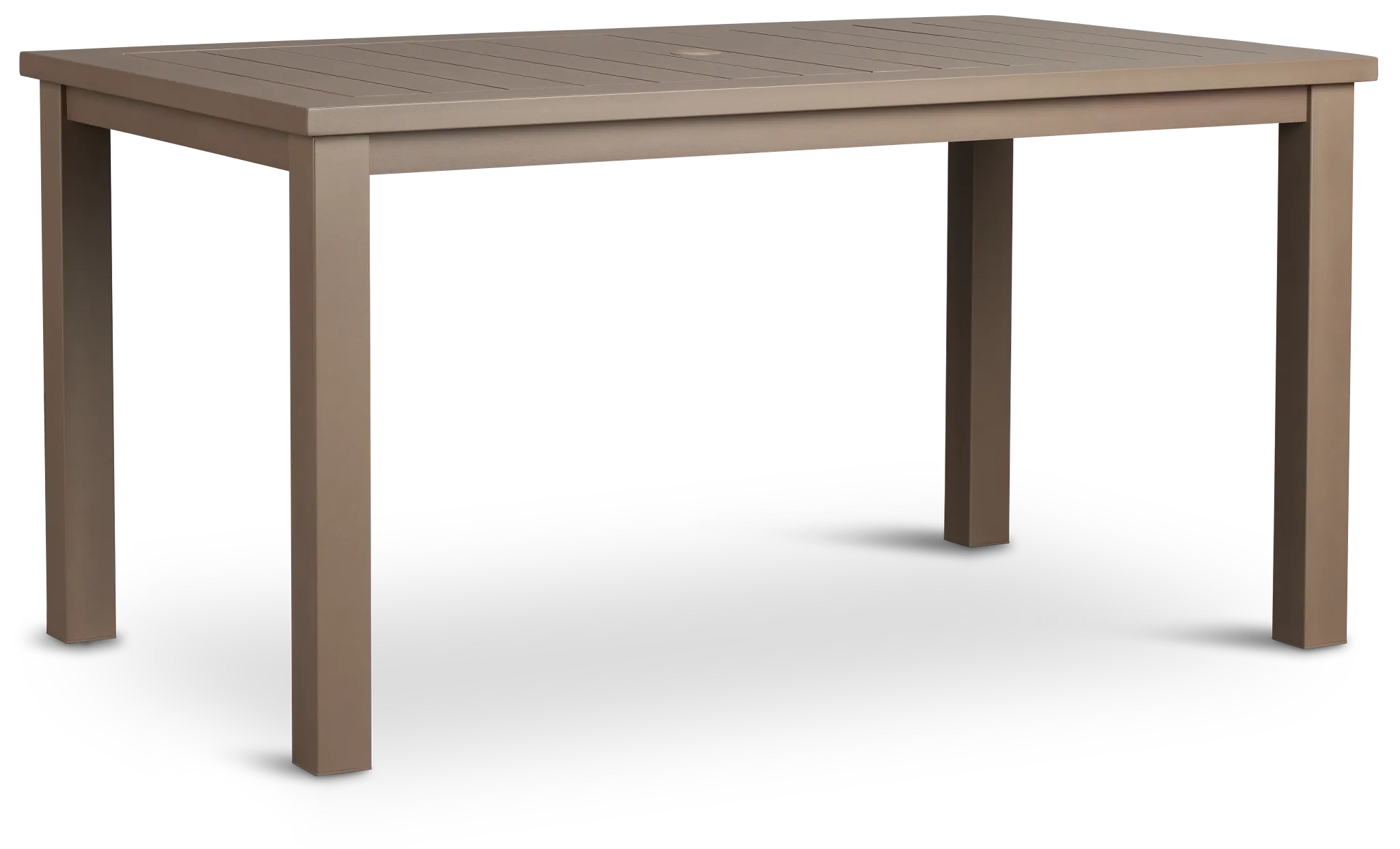 Raleigh Taupe 58" Rectangular Table