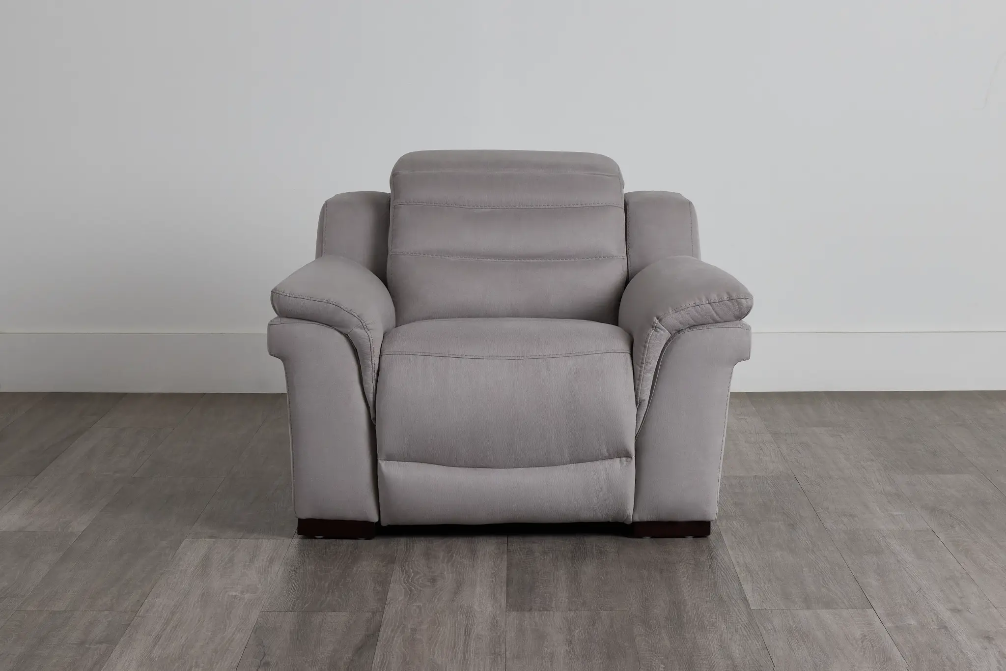 Sentinel Light Gray Micro Power Recliner With Power Headrest Sentinel Light Gray Micro Power Recliner With Power Headrest