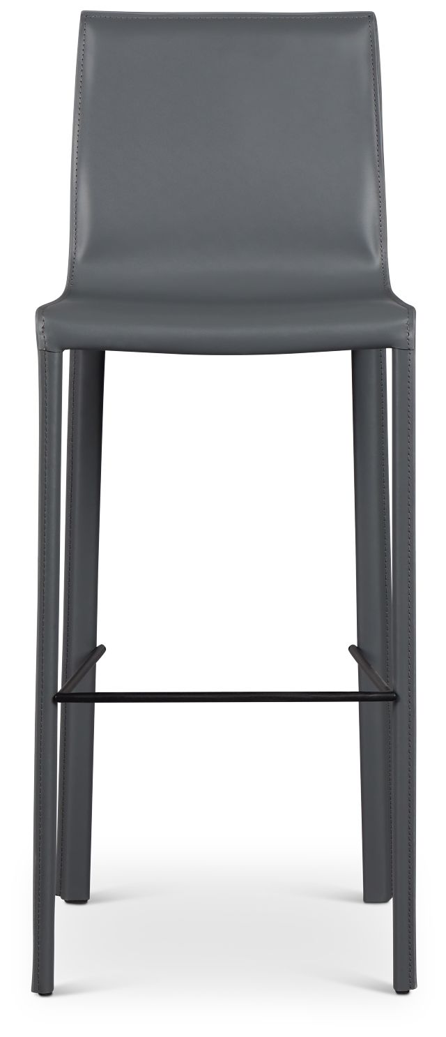 Lugo Gray 30" Upholstered Barstool