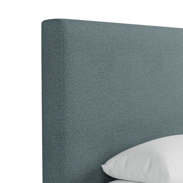 Grayton Sutton Blue 54" Upholstered Platform Bed