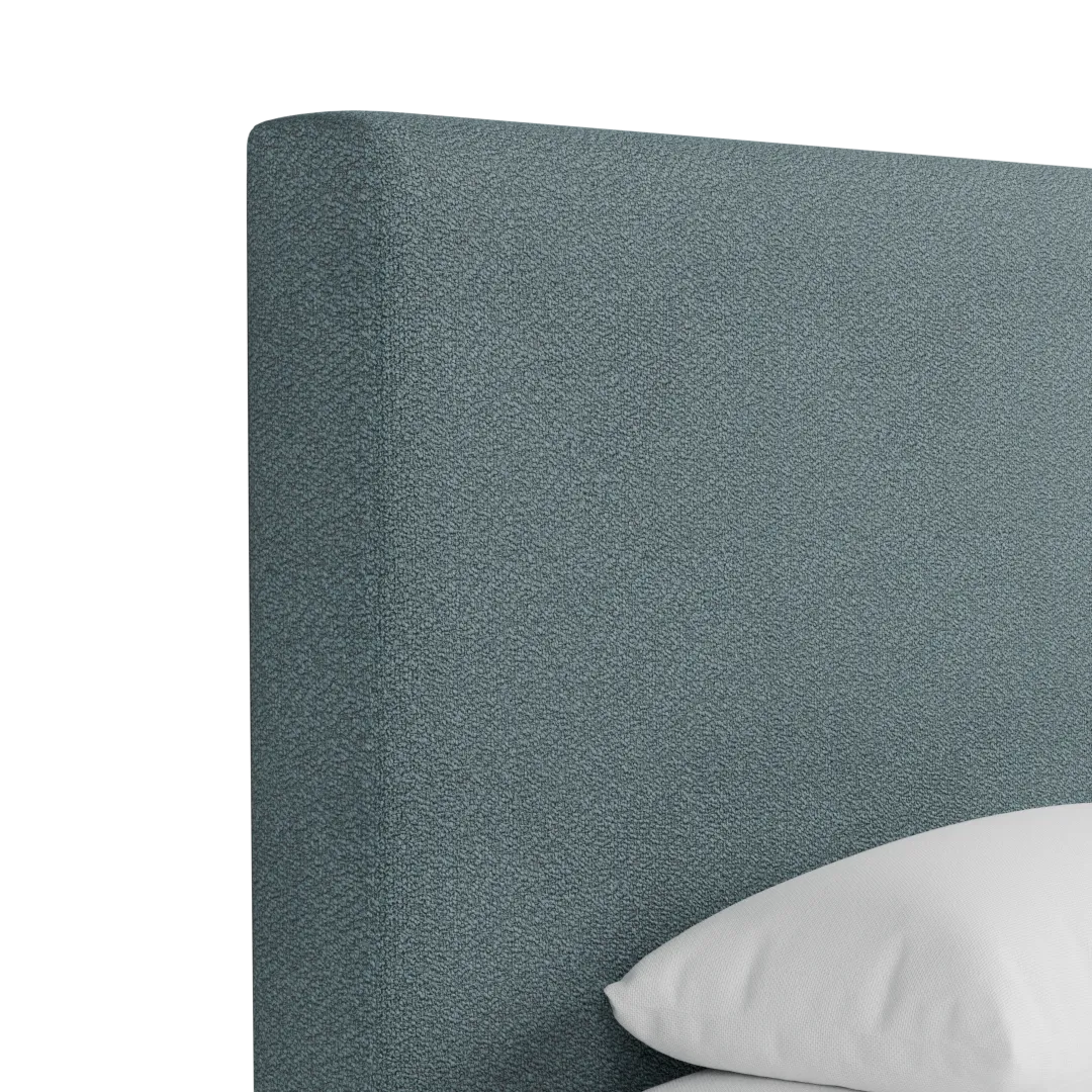 Grayton Sutton Blue 54" Upholstered Platform Bed