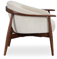 Nova Beige Velvet Accent Chair