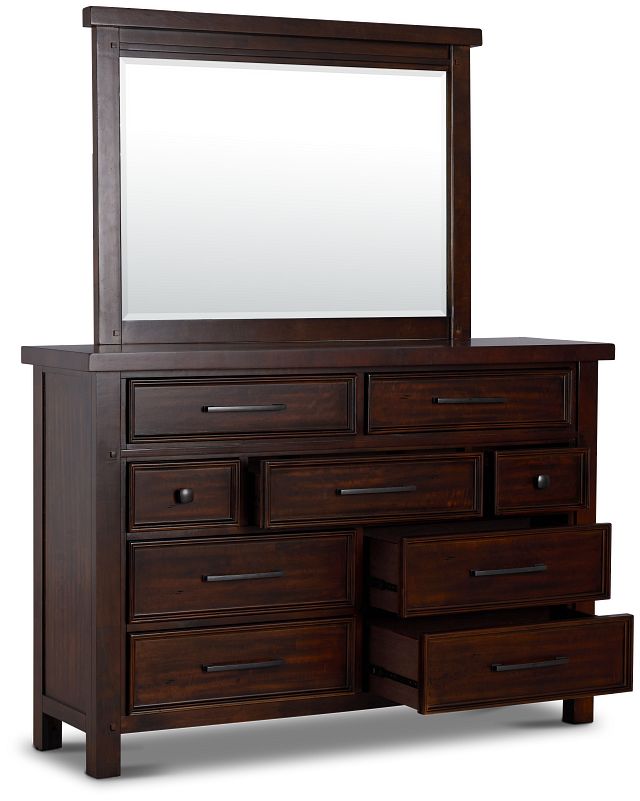 Napa Dark Tone Dresser & Mirror