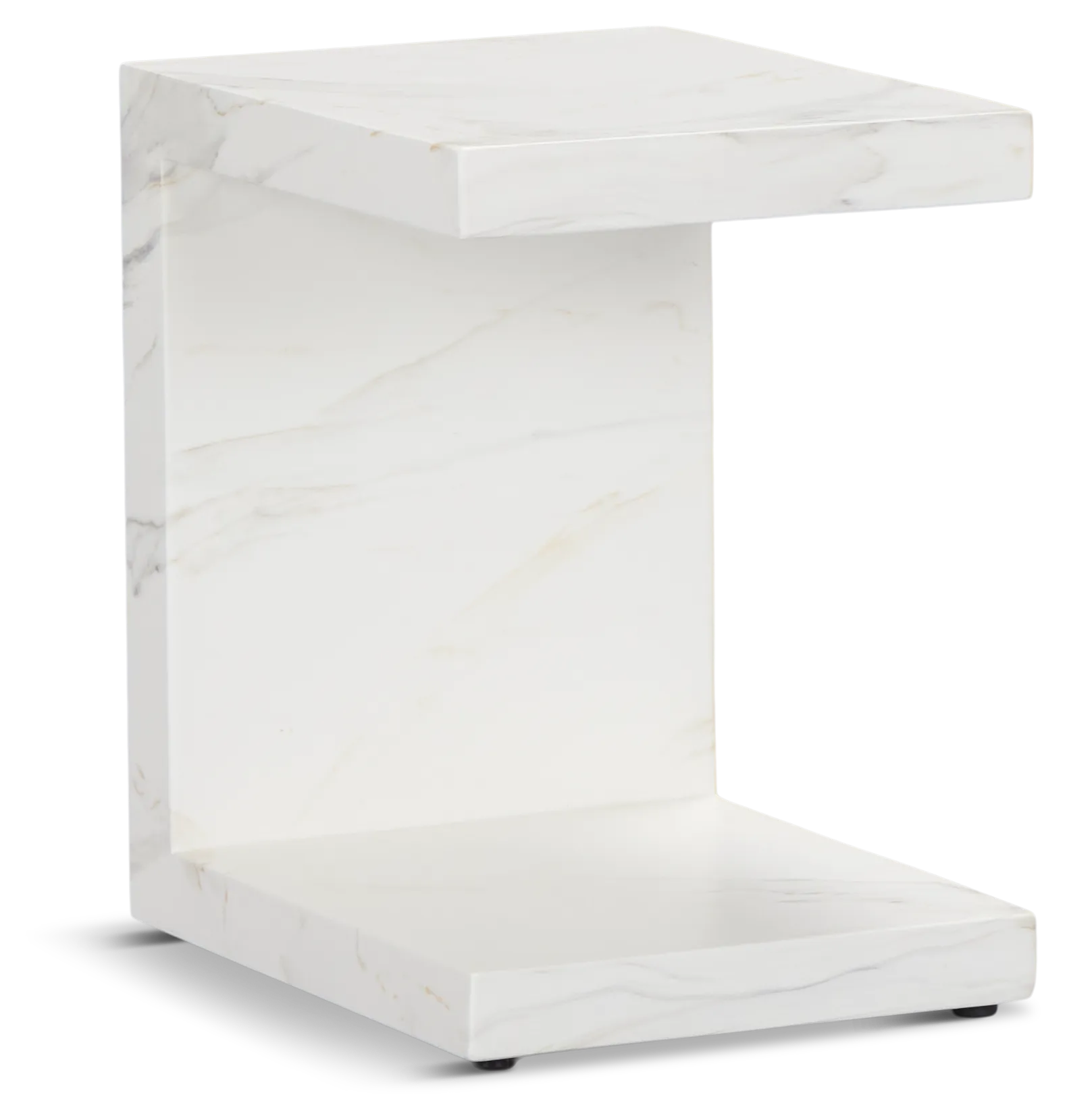 Merrick White C-side Table